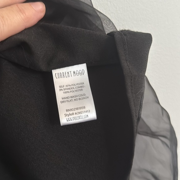 Current Mood Black Dress with Vibrant Butterfly Accents dollskill - Picture 4 of 4